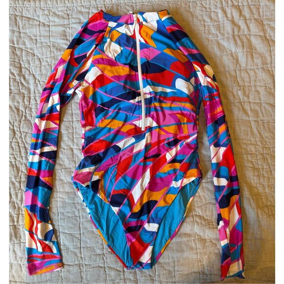 NWT Trina Turk Rio Zip-Up Paddle Suit - Picture 4 of 12